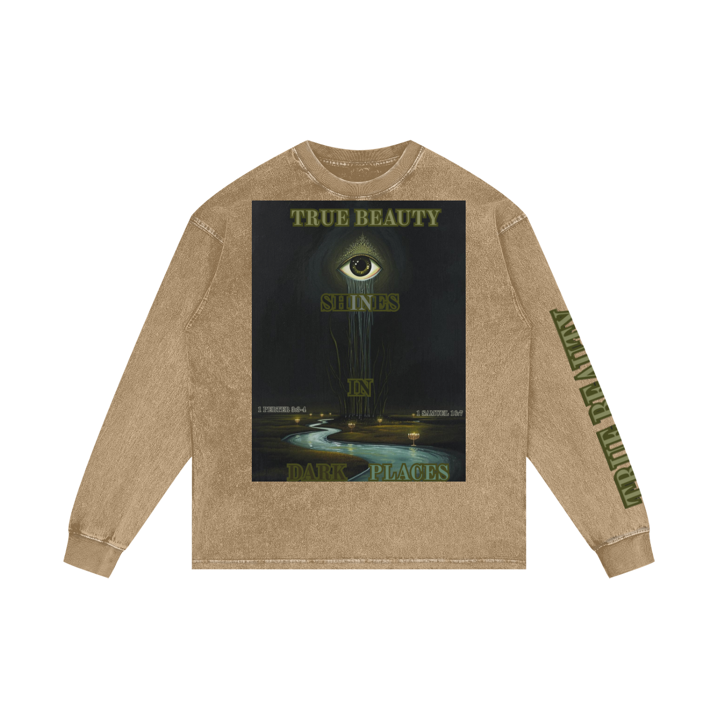 Acid Wash Oversize Long Sleeve T-Shirt