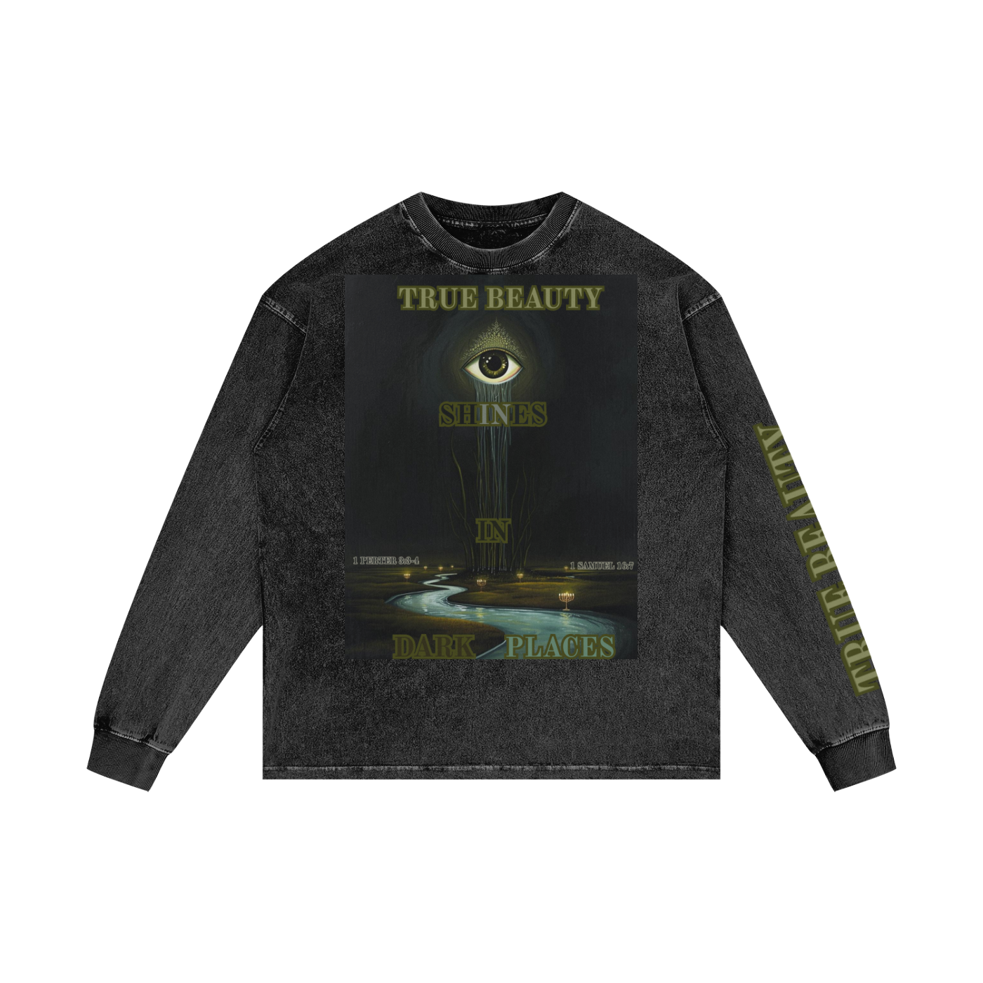 Acid Wash Oversize Long Sleeve T-Shirt
