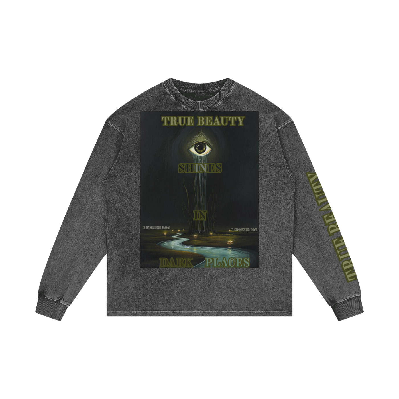 Acid Wash Oversize Long Sleeve T-Shirt