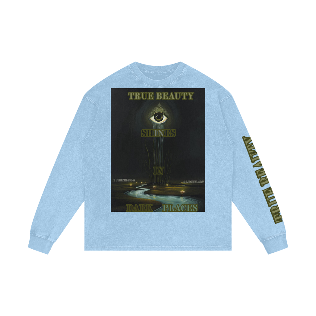 Acid Wash Oversize Long Sleeve T-Shirt