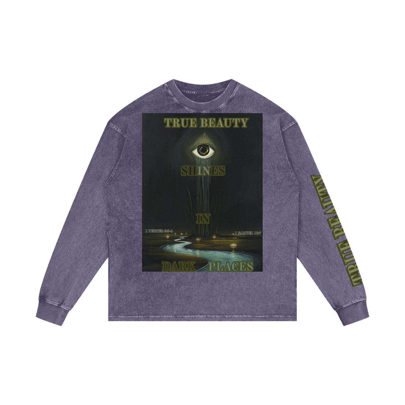 Acid Wash Oversize Long Sleeve T-Shirt
