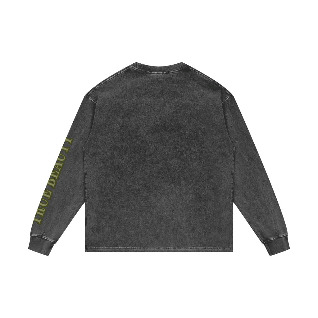 Acid Wash Oversize Long Sleeve T-Shirt